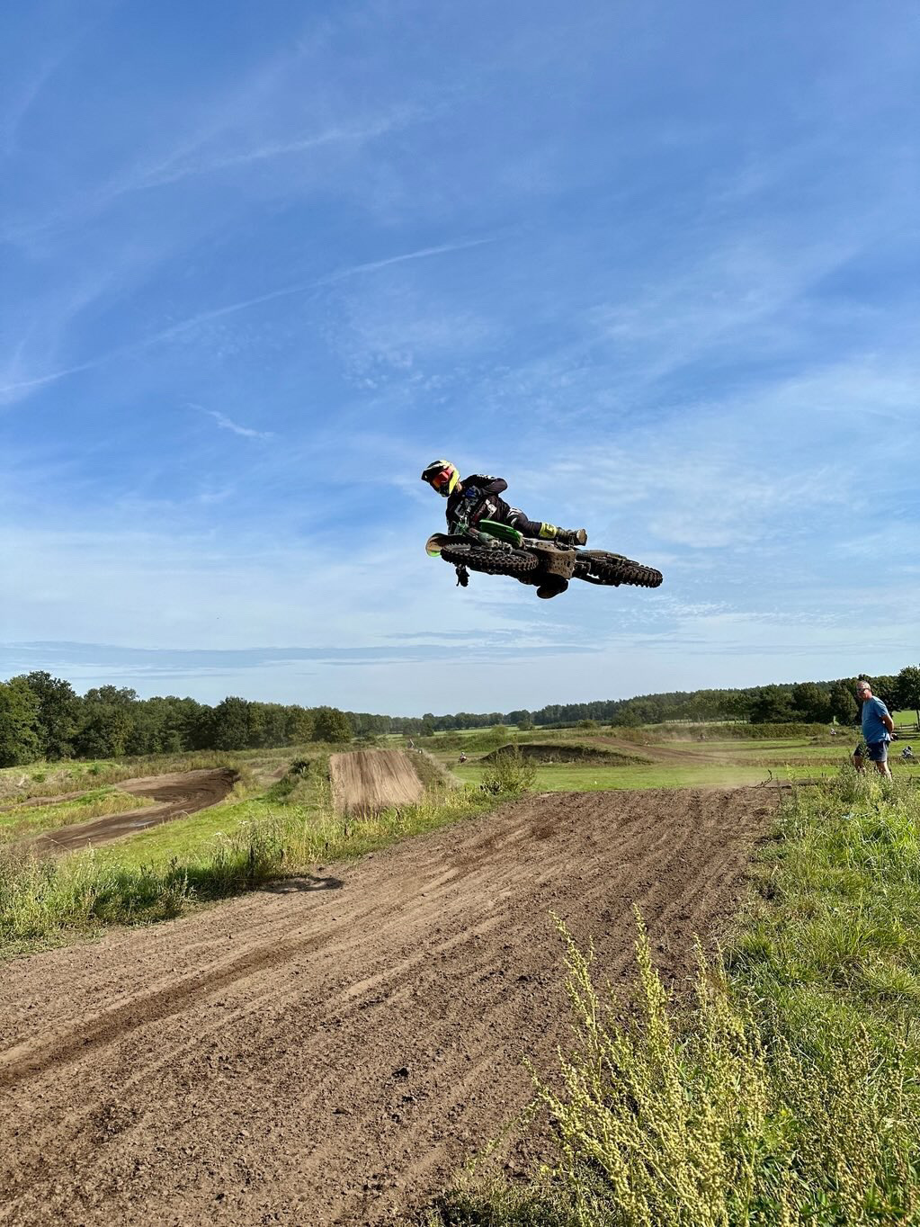 Big Jump – grüne Kawasaki