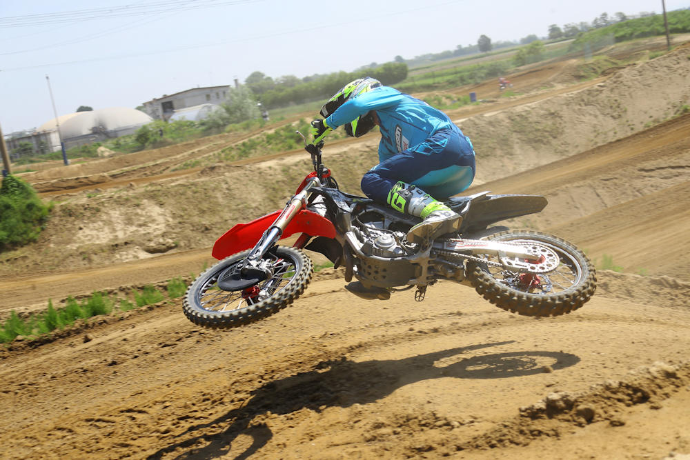 Honda CRF Kurve flach